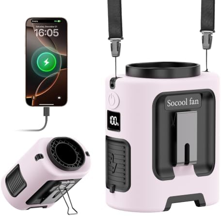 Socool Mini Waist Fan — Pink
