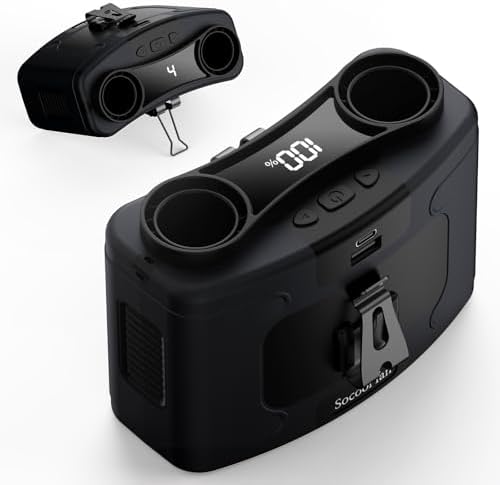 Socool Dual-Motor Waist Fan — Black